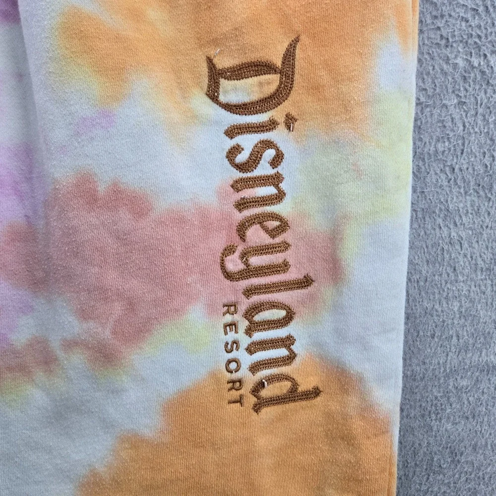 Disneyland Resort Women Activewear‎ Pants 2X Orange Tie Dye Jogger Minnie Mouse